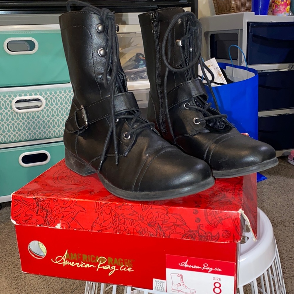 Black Combat Boots
